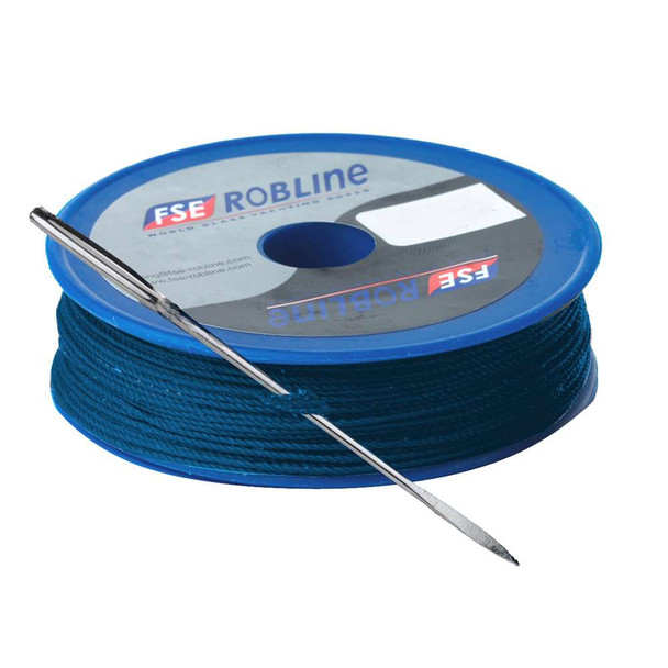 Robline FSE Robline Waxed Tackle Yarn Whipping Twine Kit w/Needle - Dark Navy Blue - 0.8mm x 80M [TY-KITBLU] TY-KITBLU MyGreenOutdoors