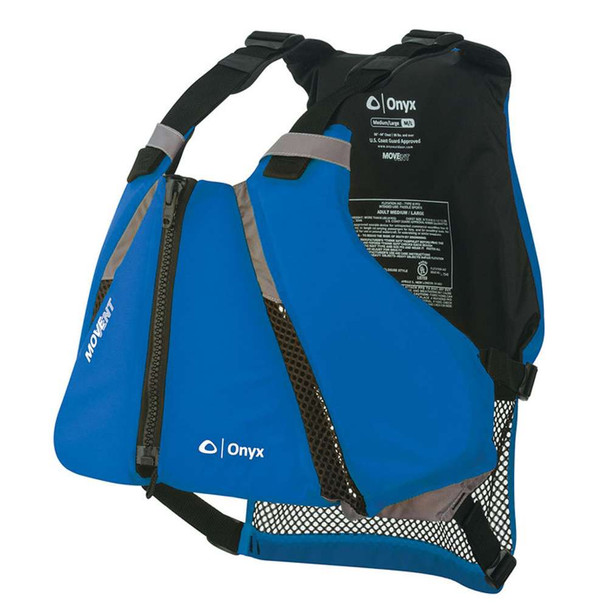 Onyx Outdoor Onyx MoveVent Curve Paddle Sports Life Vest - XL/2X - Blue [122000-500-060-16] 122000-500-060-16 MyGreenOutdoors