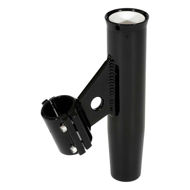 Lee's Tackle Lee's Clamp-On Rod Holder - Black Aluminum - Vertical Mount - Fits 1.315 O.D. Pipe [RA5002BK] RA5002BK MyGreenOutdoors