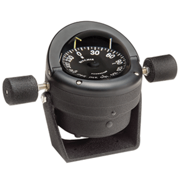 Ritchie Ritchie HB-845 Helmsman Steel Boat Compass - Bracket Mount - Black HB-845 MyGreenOutdoors