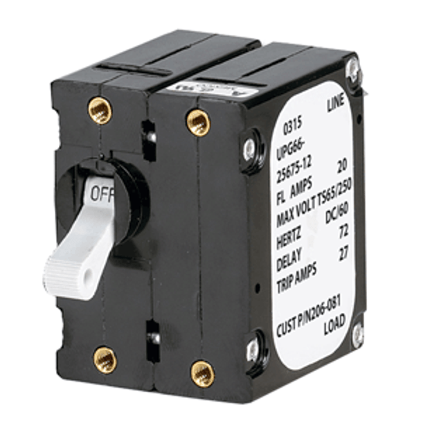 Paneltronics Paneltronics 'A' Frame Magnetic Circuit Breaker - 15 Amps - Double Pole 206-080S MyGreenOutdoors