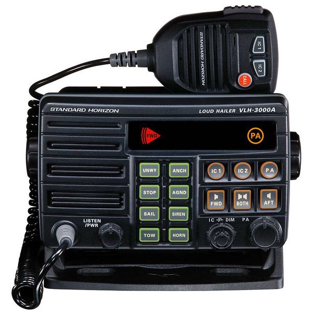 Standard Horizon Standard Horizon VLH-3000A 30W Dual Zone PA/Loud Hailer/Fog w/Listen Back & 2 Optional Intercom Stations [VLH-3000A] MyGreenOutdoors