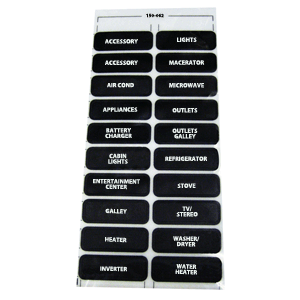 Paneltronics Paneltronics AC-20 Assorted Label Sheet 150-062 MyGreenOutdoors