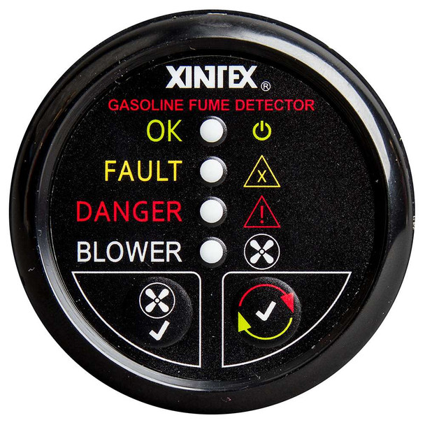 Fireboy-Xintex Xintex Gasoline Fume Detector & Blower Control w/Plastic Sensor - Black Bezel Display [G-1BB-R] MyGreenOutdoors