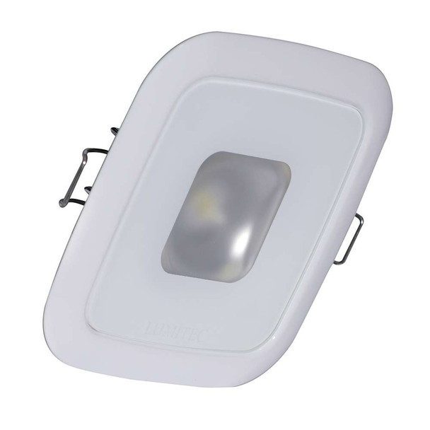 Lumitec Lumitec Square Mirage Down Light - White Dimming, Red/Blue Non-Dimming - White Bezel [116128] MyGreenOutdoors