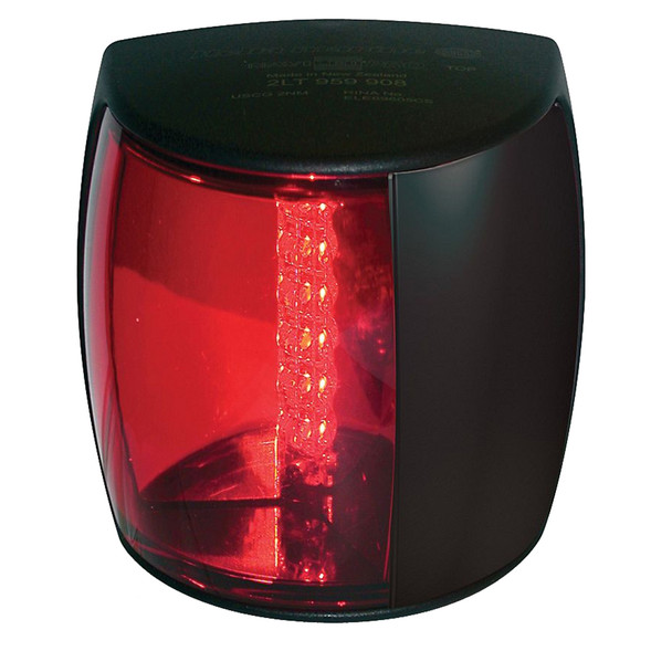 Hella Marine NaviLED PRO Port Navigation Lamp - 3nm - Red Lens\/Black Housing [959900201]
