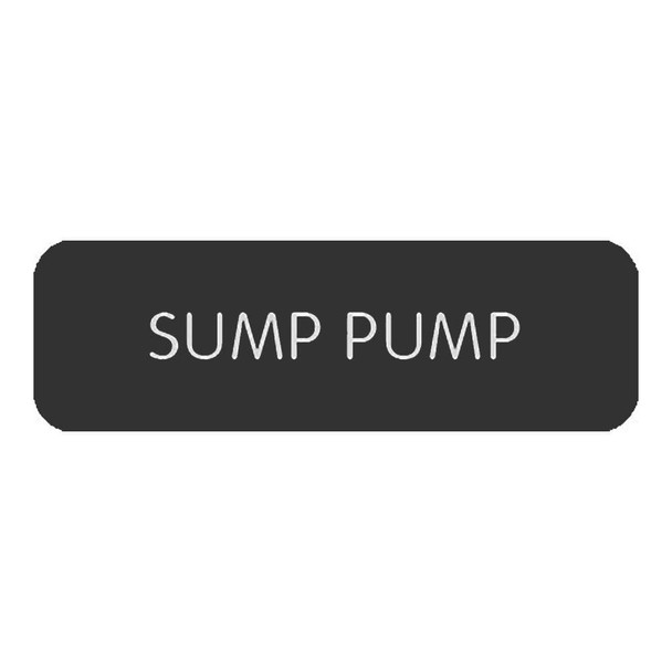 Blue Sea Systems Blue SeaLarge Format Label - "Sump Pump" [8063-0410] MyGreenOutdoors