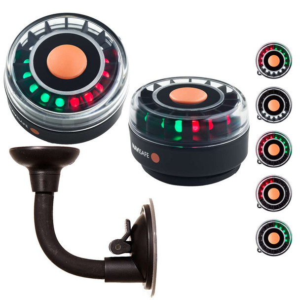 Navisafe Navisafe Portable Navilight 2NM - TriColor w/Bendable Suction Cup Mount [305KIT2] MyGreenOutdoors