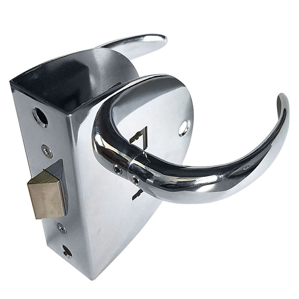 Southco Compact Swing Door Latch - Chrome - Non-Locking [MC-04-123-10]