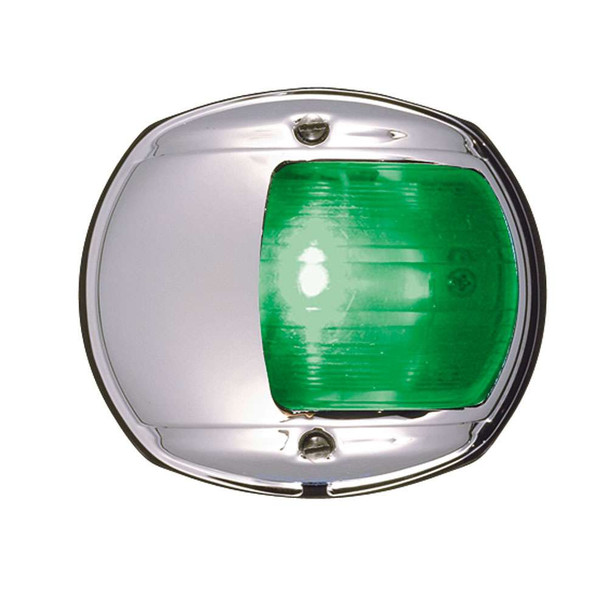 Perko Perko LED Side Light - Green - 12V - Chrome Plated Housing [0170MSDDP3] 0170MSDDP3 MyGreenOutdoors