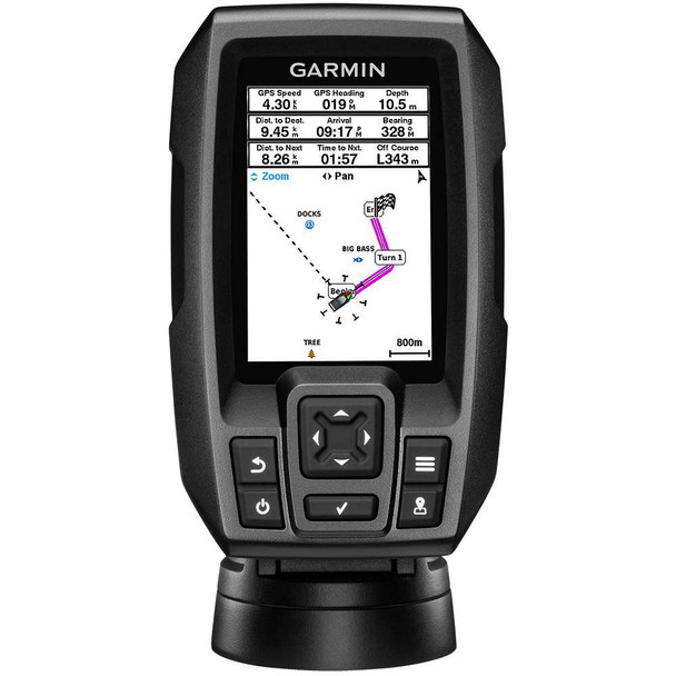 Garmin Garmin STRIKER 4 Fishfinder Worldwide Version w/77/200kHz - 4-Pin Transducer w/Transom & Trolling Motor Mounts [010-01550-01] MyGreenOutdoors