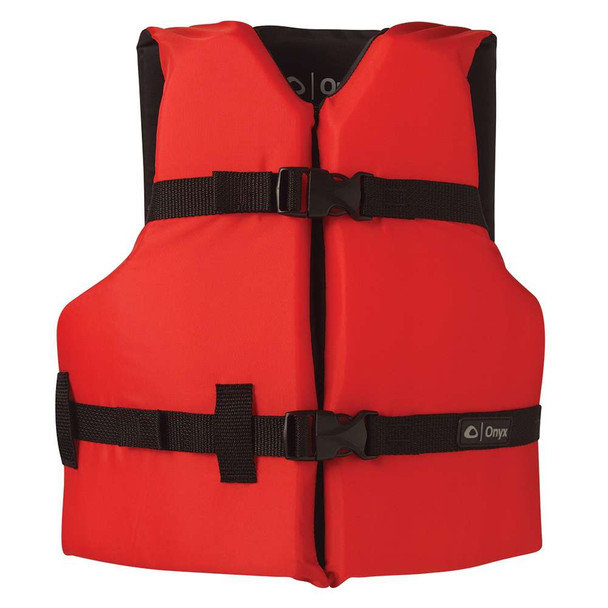 Onyx Outdoor Onyx Nylon General Purpose Life Jacket - Youth 50-90lbs - Red [103000-100-002-12] MyGreenOutdoors
