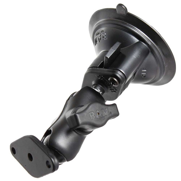RAM Mounting Systems RAM Mount Twist Lock Suction Cup Mount w/Short Arm Diamond Adapter [RAM-B-166U-A] MyGreenOutdoors
