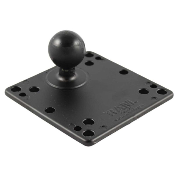 RAM Mounting Systems RAM Mount 4.75" Square Base w/VESA (4 x 75mm) (4 x 100mm) Hole Patterns 1.5" Ball [RAM-246-AD1U] MyGreenOutdoors