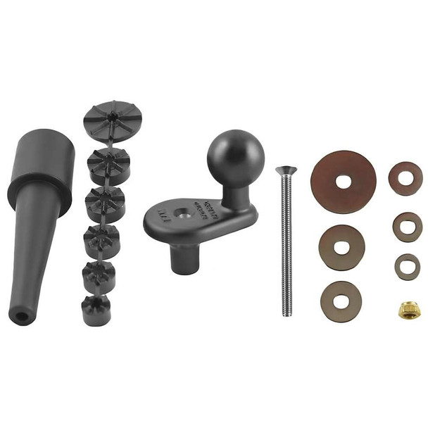 RAM Mounting Systems RAM Mount Motorcycle Fork Stem Base w/1" Ball [RAM-B-342U] MyGreenOutdoors