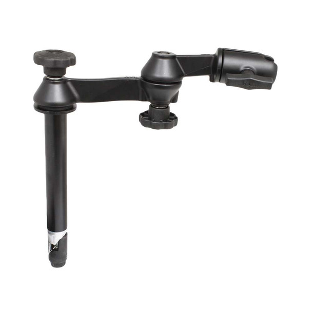 RAM Mounting Systems RAM Mount Double Swing Arm w/8" Male Tele-Pole - No Ball Base [RAM-VP-SW1-8NB] MyGreenOutdoors