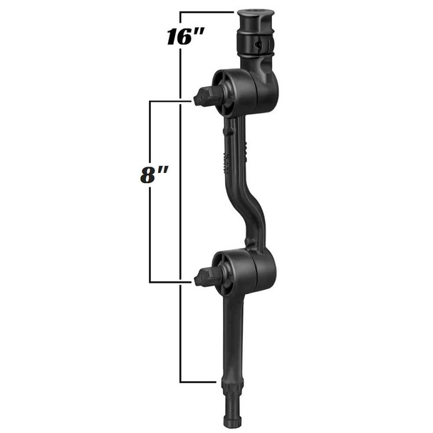 RAM Mounting Systems RAM Mount Adjustable Adapt-a-Post 16" Extension Arm [RAP-114-APB3U] MyGreenOutdoors
