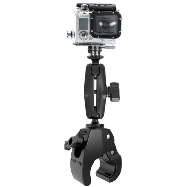 RAM Mounting Systems RAM Mount Medium Tough-Claw Mount w/Custom GoPro Hero Adapter [RAP-B-404-GOP1U] MyGreenOutdoors