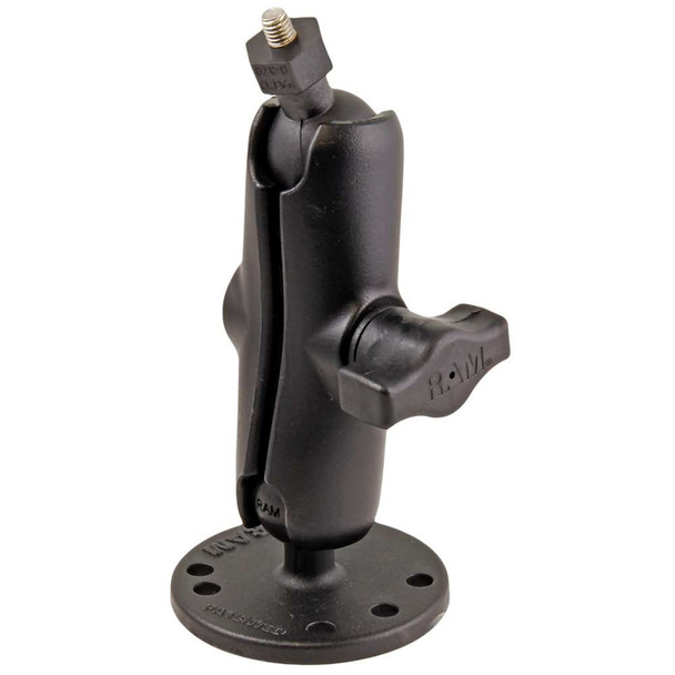 RAM Mounting Systems RAM Mount Flat Surface Mount w/1" Ball, including M6 X 30 SS HEX Head Bolt, f/Raymarine Dragonfly-4/5 WiFish Devices [RAM-B-202-379-M616U] MyGreenOutdoors