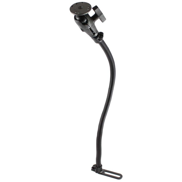 RAM Mounting Systems RAM Mount POD I Universal No-Drill Vehicle Mount w/24" Rigid Aluminum Rod 1.5" Diameter Ball Round Adapter Base [RAM-316-1-24-202U] MyGreenOutdoors