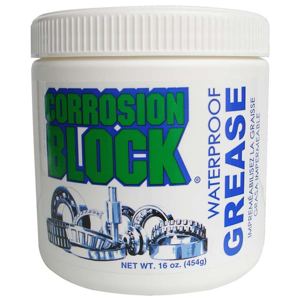 Corrosion Block Corrosion Block High Performance Waterproof Grease - 16oz Tub - Non-Hazmat, Non-Flammable Non-Toxic *Case of 6* [25016CASE] MyGreenOutdoors