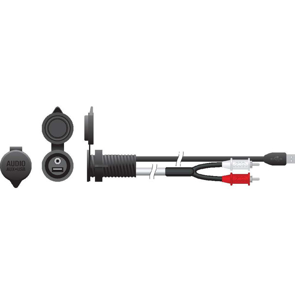 Marine Audio Marine Audio 3.5mm Marine Mini-Pin USB Combo Port [MAAUXUSBR] MyGreenOutdoors