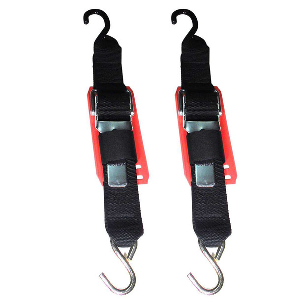 Rod Saver Rod Saver Paddle Buckle Trailer Tie-Down w/Vinyl Pad - 2" x 4 - Pair [2PB4VP] MyGreenOutdoors
