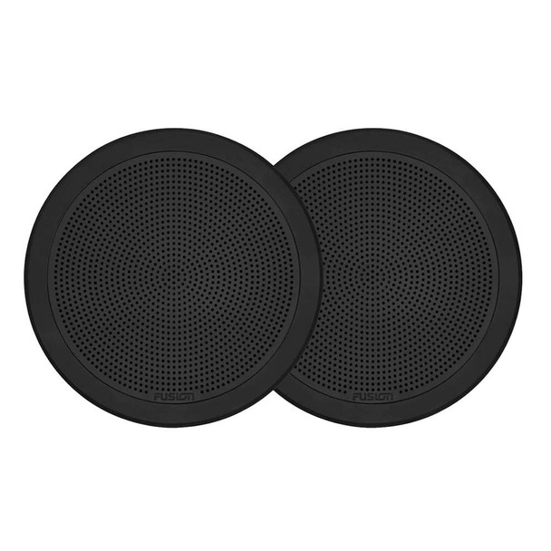 FUSION FUSION FM-F65RB FM Series 6.5" Flush Mount Round Marine Speakers - Black Grill - 120W [010-02299-01] MyGreenOutdoors