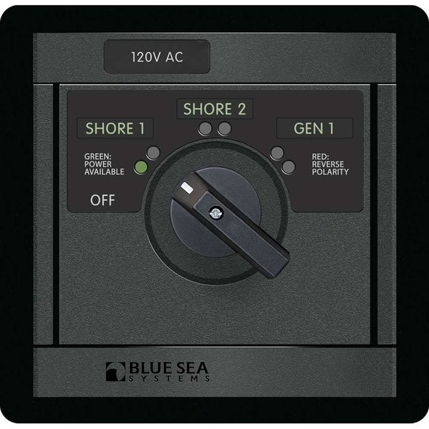 Blue Sea Systems Blue Sea 1482 120V AC Rotary 30A OFF + 3 Sources [1482] MyGreenOutdoors