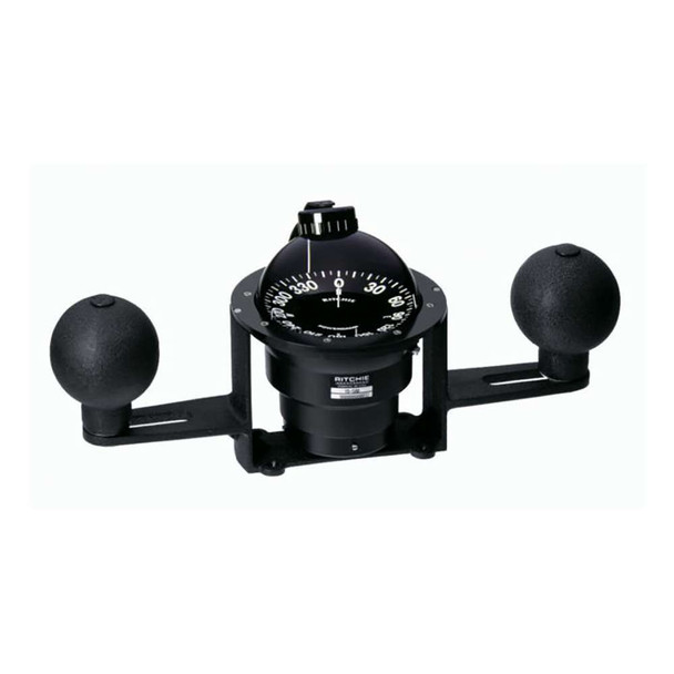 Ritchie Ritchie Globemaster 5" Steel Boat Compass - 5 Card Red Lighting - 12V [YB-500-5N12R] MyGreenOutdoors