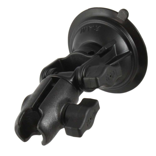RAM Mounting Systems RAM Mount RAM Twist-Lock Composite Suction Cup Ratchet Mount w/Socket Arm [RAP-B-104-224U-QU1] MyGreenOutdoors