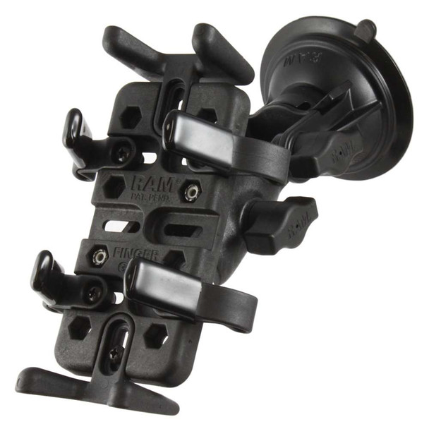 RAM Mounting Systems RAM Mount RAM Finger-Grip Universal Mount w/RAM Twist-Lock Suction Cup [RAP-B-104-224-UN4U] MyGreenOutdoors