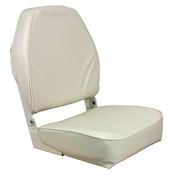 Springfield Marine Springfield High Back Folding Seat - White [1040649] MyGreenOutdoors