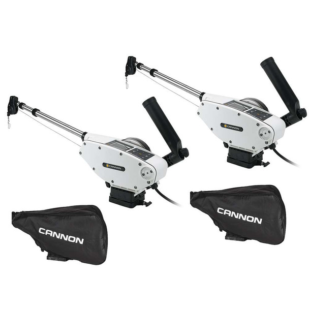 Cannon Cannon Optimum 10 Tournament Series (TS) BT Electric Downrigger 2-Pack w/Black Covers [1902340X2/COVERS] MyGreenOutdoors