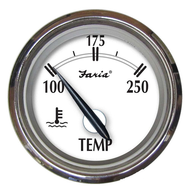 Faria Beede Instruments Faria Newport SS 2" Water Temperature Gauge - 100 to 250 F [25002] MyGreenOutdoors
