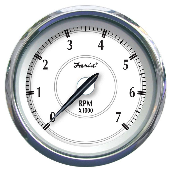 Faria Beede Instruments Faria Newport SS 4" Tachometer f/Gas Outboard - 7000 RPM [45003] MyGreenOutdoors