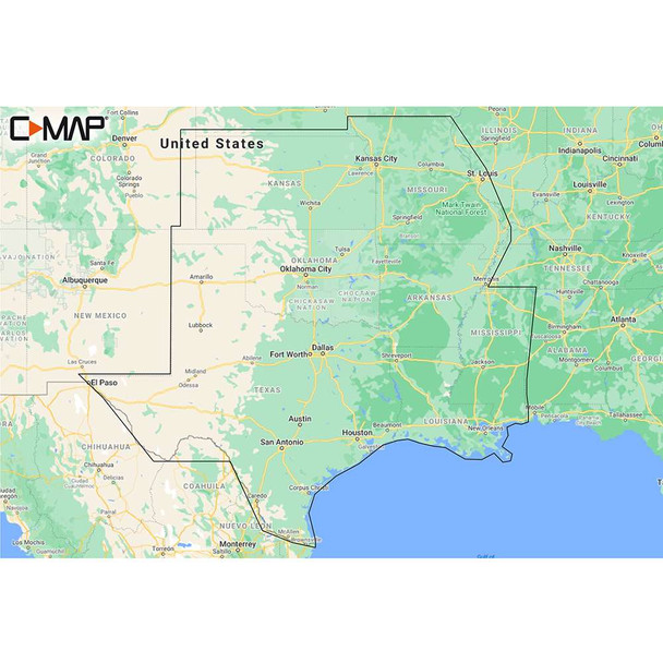 C-MAP C-MAP M-NA-Y215-MS US Lakes South Central REVEAL Inland Chart [M-NA-Y215-MS] MyGreenOutdoors