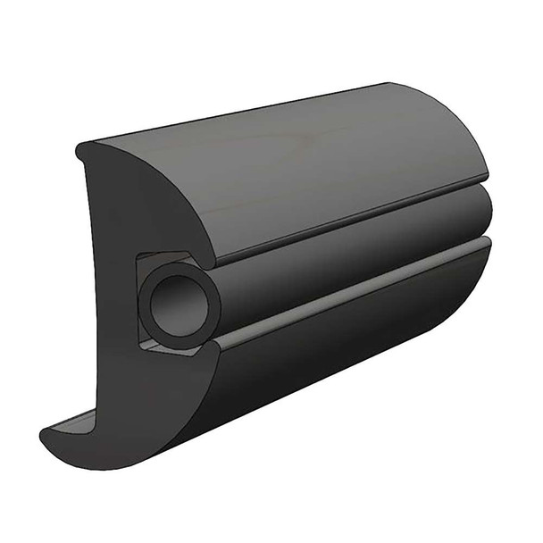 TACO Marine TACO Flexible Vinyl Black Rub Rail 1-1/16" x 1-7/8" 50L [V11-2423BKA50-1] MyGreenOutdoors