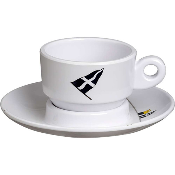 Marine Business Marine Business Melamine Espresso Cup Plate Set - REGATA - Set of 6 [12006C] MyGreenOutdoors