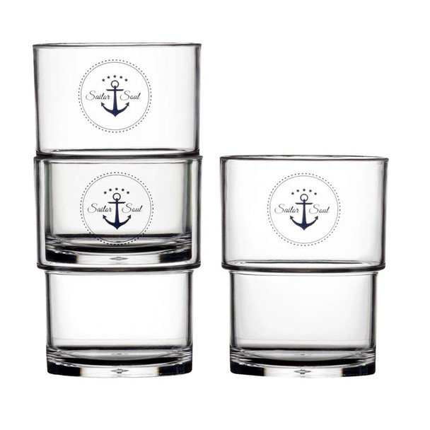 Marine Business Marine Business Stackable Glass Set - SAILOR SOUL - Set of 12 [14103C] MyGreenOutdoors