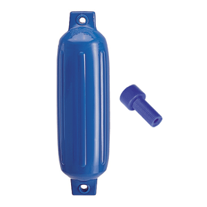 Polyform U.S. Polyform G-4 Twin Eye Fender 6.5" x 22" - Blue w/Air Adapter [G-4-BLUE] G-4-BLUE MyGreenOutdoors