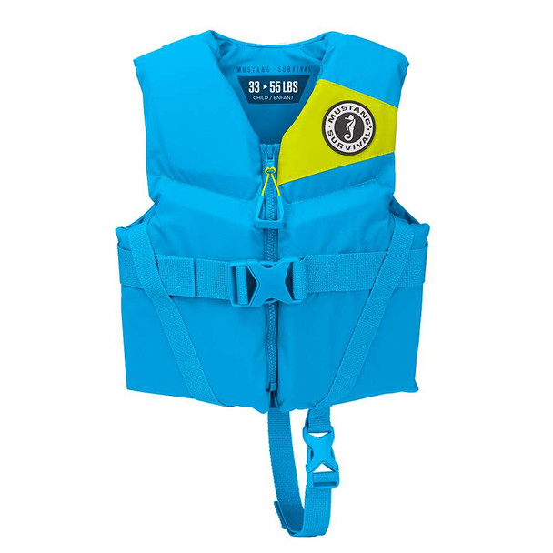 Mustang Survival Mustang Rev Child Foam Vest - Azure Blue [MV3565-268-0-206] MyGreenOutdoors