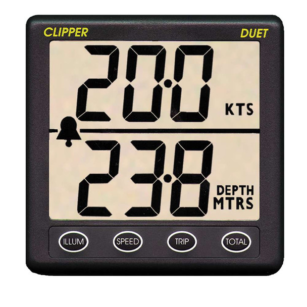 Clipper Clipper Duet Instrument Depth Speed Log w/Transducer [CL-DS] CL-DS MyGreenOutdoors