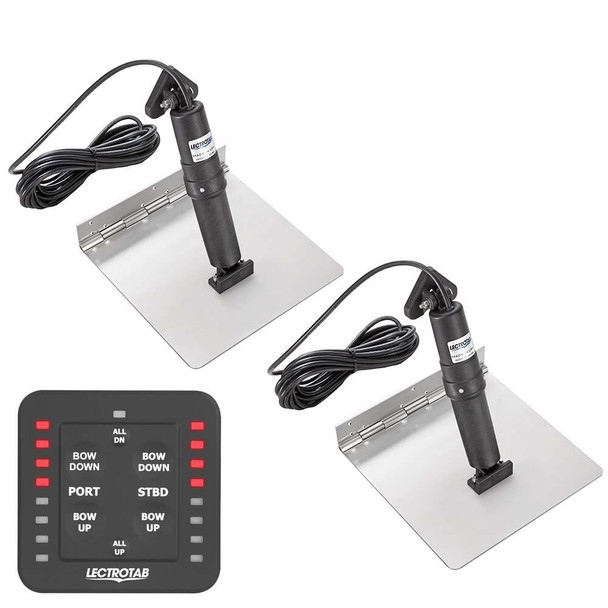 Lectrotab Lectrotab XKA Stainless Steel Trim Tab Kit w/One-Touch Control - 12 x 24 [XKASL12X24] MyGreenOutdoors