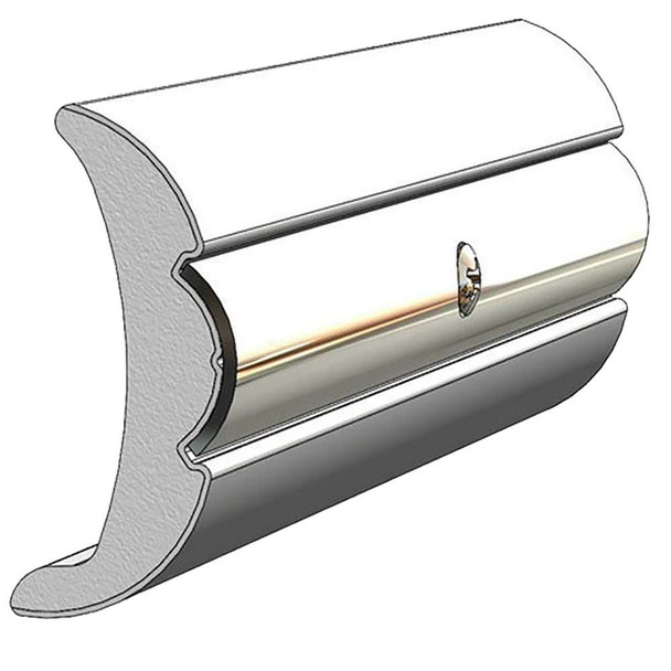 TACO Marine TACO Rigid Vinyl Flex-Core Rub Rail 2" x 7/8" - Frosty White 60 [V21-9906WHC60D-1] MyGreenOutdoors