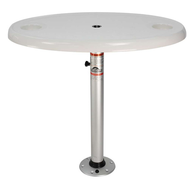 Springfield Marine Springfield White Oval Table Package - 18" x 30" Threadlock [1690106] MyGreenOutdoors