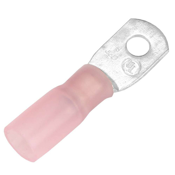 Pacer Group Pacer 8 AWG Heat Shrink Ring Terminal - #10 Stud Size - 25 Pack [TE8-10R-25] MyGreenOutdoors