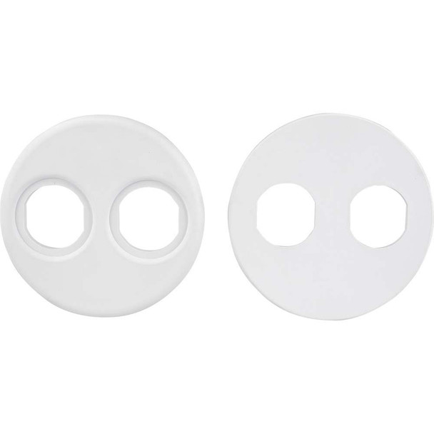 Sea-Dog Sea-Dog 4" Gauge Power Socket Adapter Mounting Plate - White [426104-1] MyGreenOutdoors