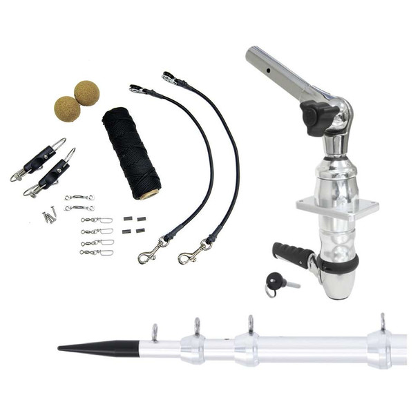 Tigress Tigress XD Top Mount System - 15 - Silver Outriggers Elite Rigging Kit [88824] MyGreenOutdoors