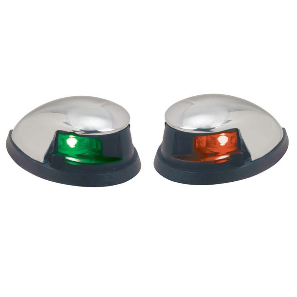 Perko Perko Red/Green Horizontal Mount Side Lights - Pair - Chrome Plated Zinc [0648DP0CHR] MyGreenOutdoors